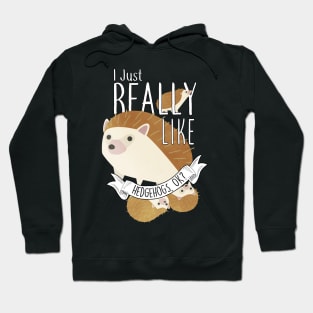 I Just Really Like Hedgehogs, OK? Hoodie